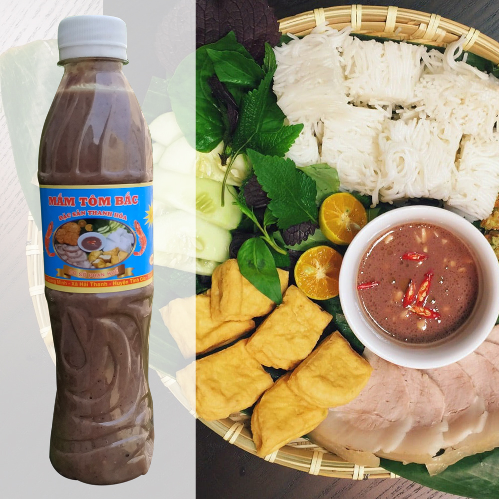 Mắm tôm Bắc ăn với bún đậu