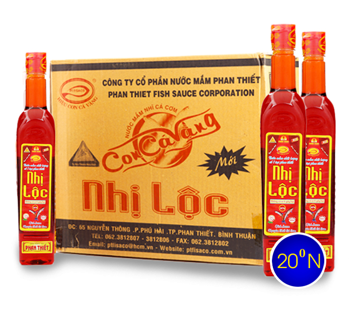 Nước mắm con cá vàng Nhị Lộc - Chai Pet 500ml