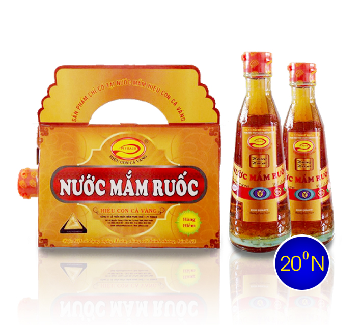 Nước mắm ruốc hiệu con cá vàng Phan Thiết