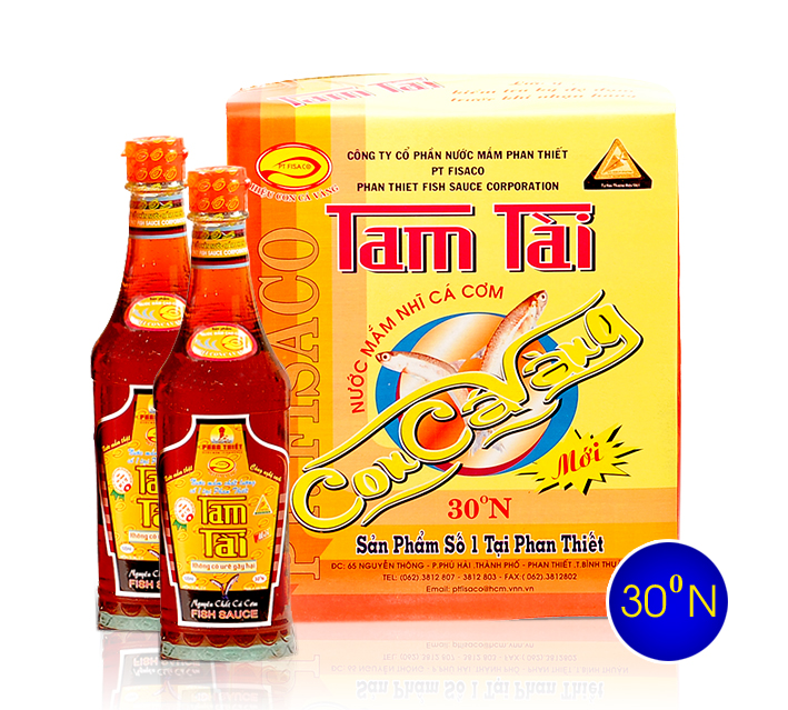 Nước mắm tam tài con cá vàng chai 490ml