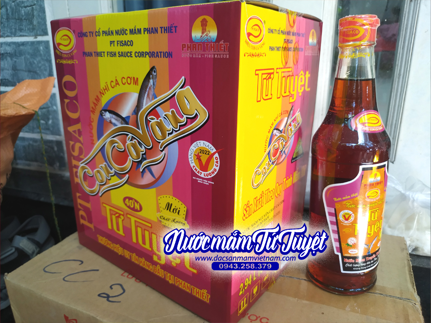 Nước mắm tứ tuyệt chai 490ml - Thùng 6 chai