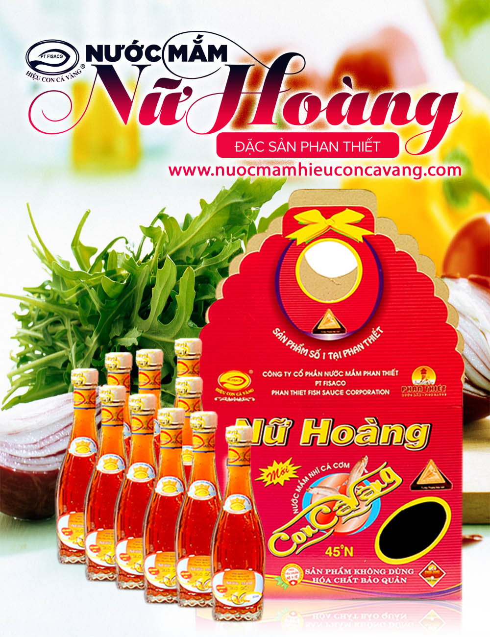 Poster nước mắm nữ hoàng con cá vàng