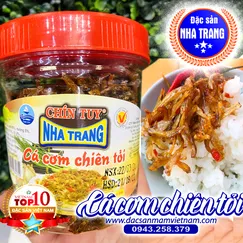 Cá cơm chiên tỏi Chín Tuy - Đặc sản Nha Trang