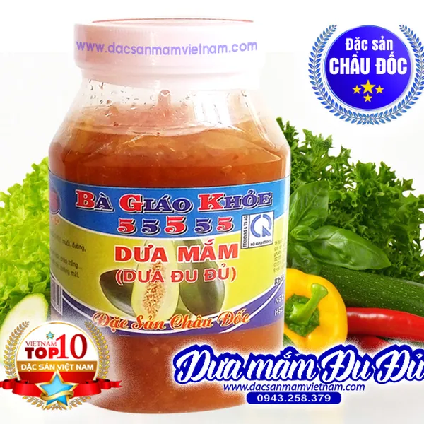 Mắm dưa đu đủ - Châu Đốc An Giang