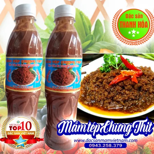 Mắm tép để chưng thịt - Đặc sản Thanh Hóa