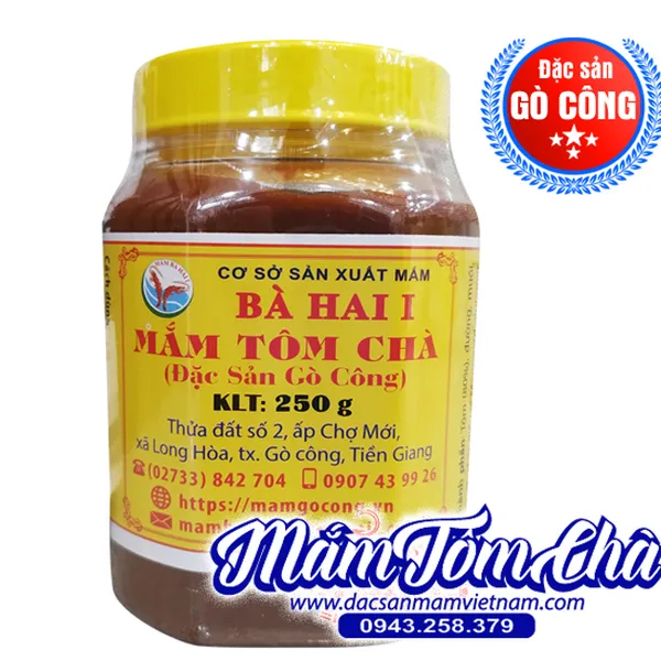 Mắm tôm chà bà Hai Gò Công - Hủ 250g