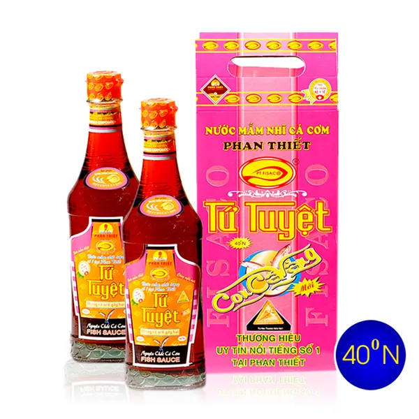 Nước mắm tứ tuyệt - Hiệu con cá vàng loại xách 490ml