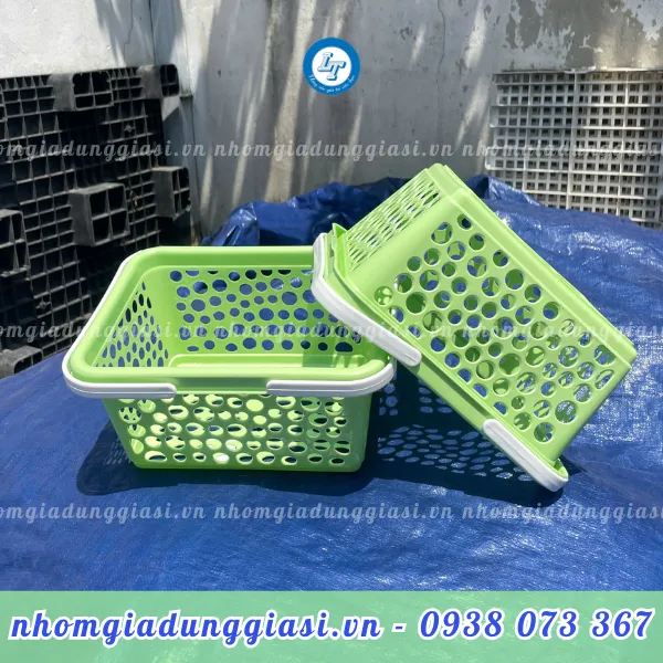 GIỎ NHỰA 2 QUAI 