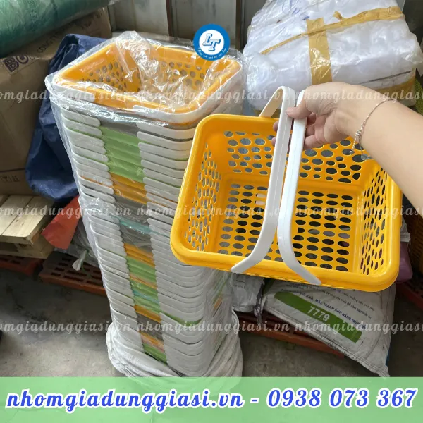 GIỎ NHỰA 2 QUAI 