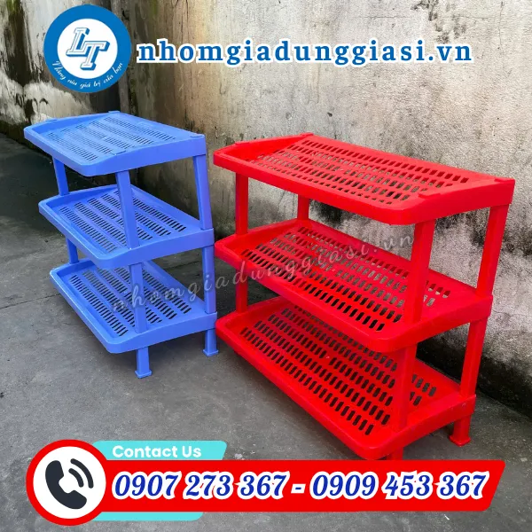 KỆ DÉP NHỰA 3 TẦNG 