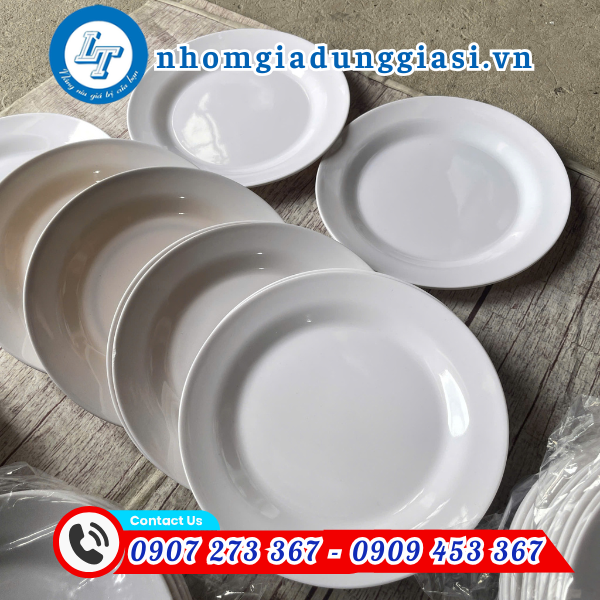 DĨA MELAMINE TRẮNG 