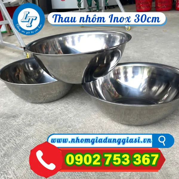 THAU NHÔM INOX 30CM