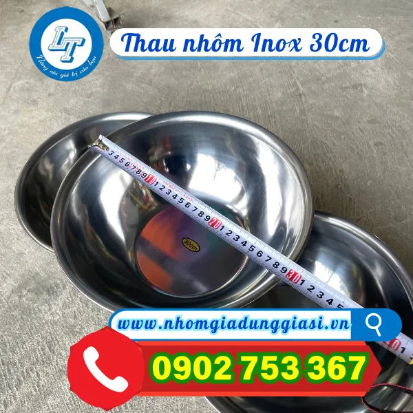 THAU NHÔM INOX 30CM