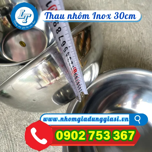THAU NHÔM INOX 30CM