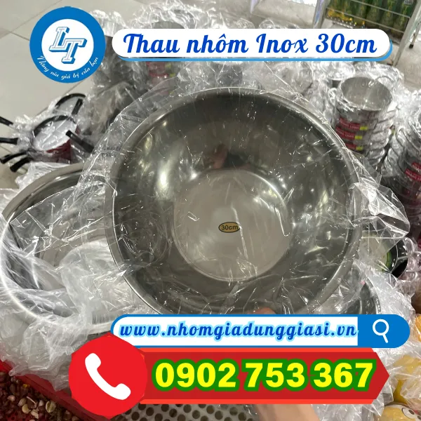 THAU NHÔM INOX 30CM
