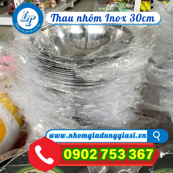 THAU NHÔM INOX 30CM