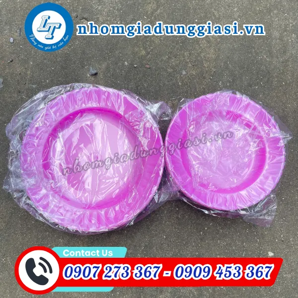 DĨA NHỰA TRÒN NHIỀU MÀU