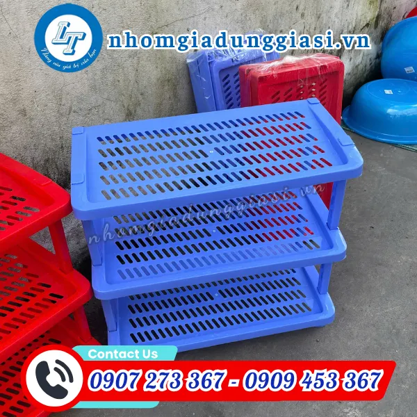 KỆ DÉP NHỰA 3 TẦNG 
