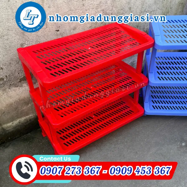 KỆ DÉP NHỰA 3 TẦNG 