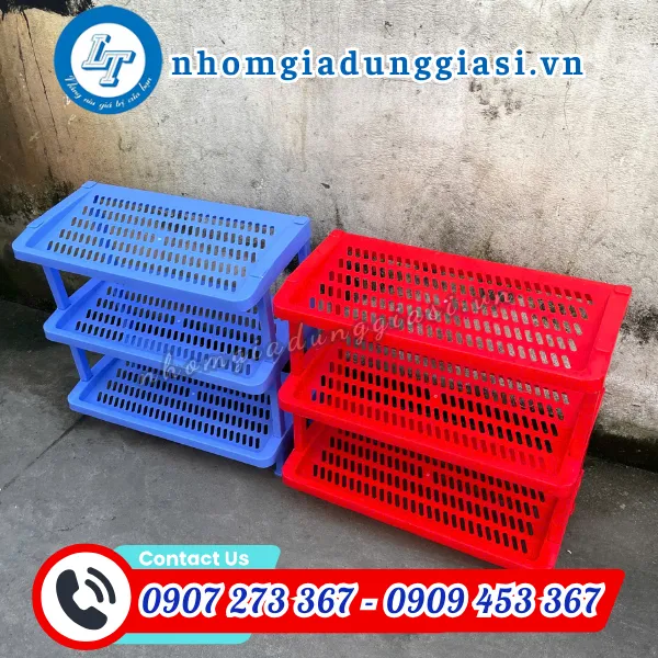 KỆ DÉP NHỰA 3 TẦNG 