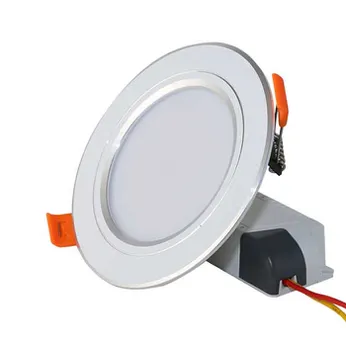 ĐÈN LED ÂM TRẦN 9W VIỀN BẠC 1 CHẾ ĐỘ