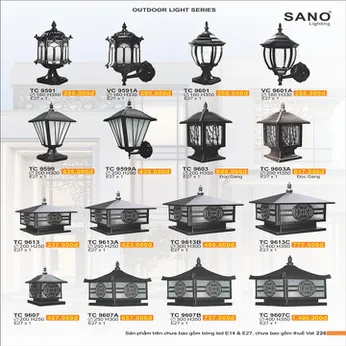 ĐÈN TRỤ CỔNG NGOÀI TRỜI 01