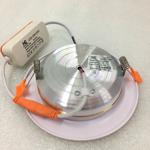 ĐÈN LED ÂM TRẦN 9W VIỀN VÀNG 3 CHẾ ĐỘ