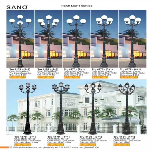 ĐÈN TRỤ CỔNG NGOÀI TRỜI 04