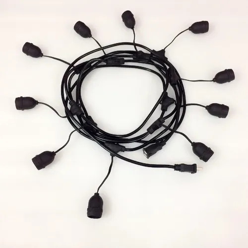 BỘ DÂY ĐUI ĐÈN 5 MÉT 10 ĐUI + BÓNG BÚP TRÒN E27