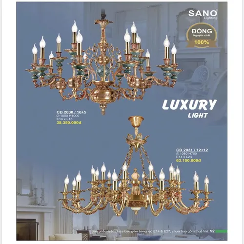 ĐÈN CHÙM TRANG TRÍ 55