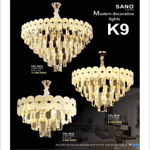 ĐÈN CHÙM TRANG TRÍ 67