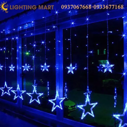 ĐÈN LED CHỚP TRANG TRÍ  MÀN SAO 12 SAO SIÊU ĐẸP