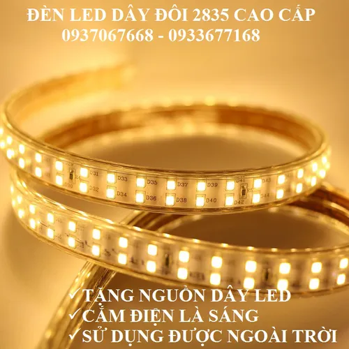 COMBO 10M ĐÈN LED DÂY TRANG TRÍ 2835 SIÊU SÁNG + TẶNG NGUỒN DÂY LED - ĐÈN LED TRANG TRÍ NGÀY LỄ