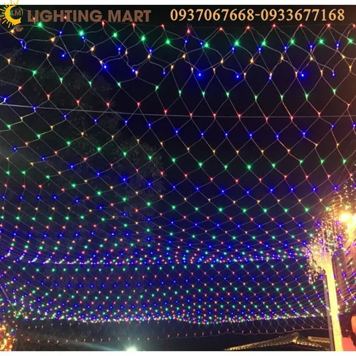 ĐÈN LED LƯỚI TRANG TRÍ 1.5MX1.5M CÓ ĐẦU NỐI