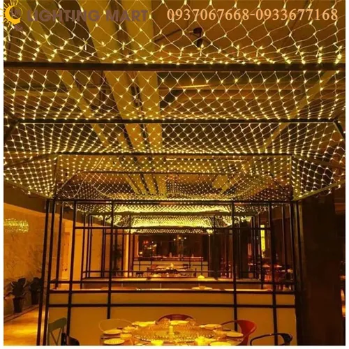 ĐÈN LED LƯỚI TRANG TRÍ 1.5MX1.5M CÓ ĐẦU NỐI