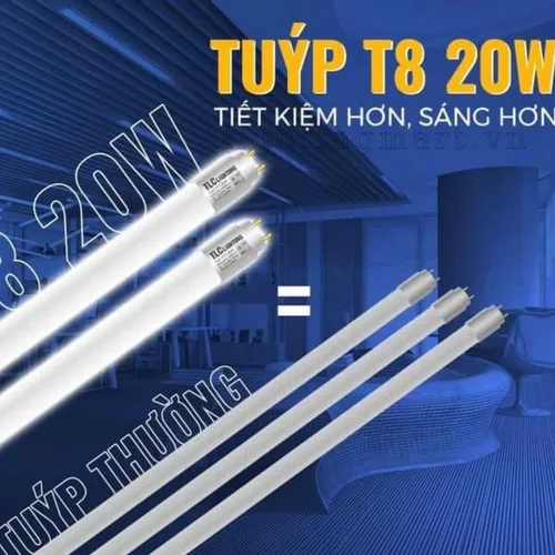 ĐÈN TUÝP LED 1M2 20W THƯƠNG HIỆU TLC - ĐÈN LED TIẾT KIỆM ĐIỆN CAO CẤP 
