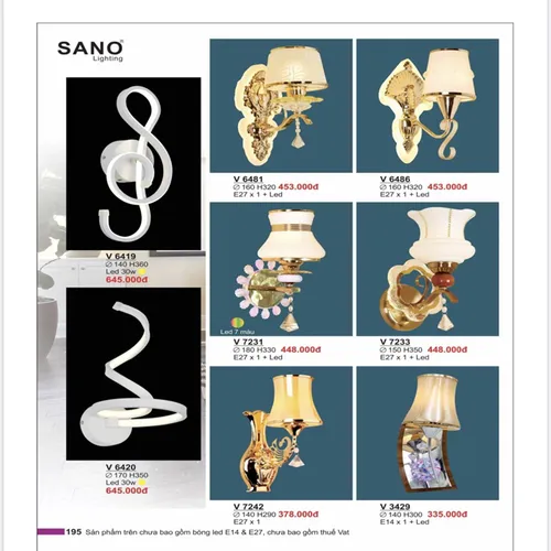 ĐÈN TƯỜNG TRANG TRÍ 22