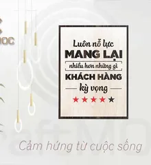 Tranh Slogan CRAFRMOC Luôn Nỗ Lực Hơn NhữngGì Khách Hàng Kỳ Vọng