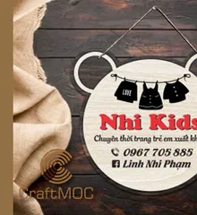Bảng Hiệu Bằng Gỗ CRAFTMOC Phụ Kiện Chụp Ảnh Cho Shop Của Bạn