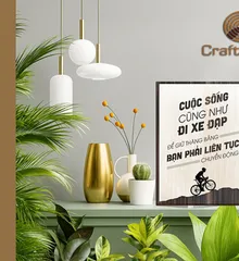 Tranh Slogan CRAFTMOC Truyền Cảm Hứng Làm Đẹp Không Gian Món Quà Ý Nghĩa