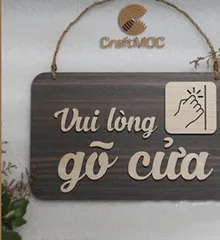 Bảng Trang Trí Gỗ CRAFTMOC Vẻ Đẹp Mộc Mạc Cho Không Gian