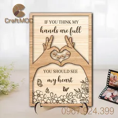 Quà Tranh Gỗ Trao Yêu Thương Thông Điệp Từ Trái Tim