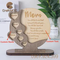 Tranh Gỗ Lời Yêu Thương Tặng Mẹ