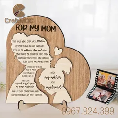 Tranh Gỗ For My Mom Món Quà Tình Thân Ý Nghĩa