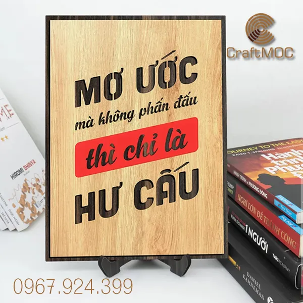 Tranh Gỗ Slogan
