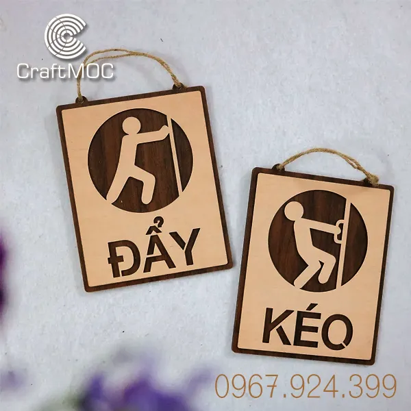 Bảng Hướng Dẫn Kéo Cửa Vui Nhộn - Craft Mộc 101