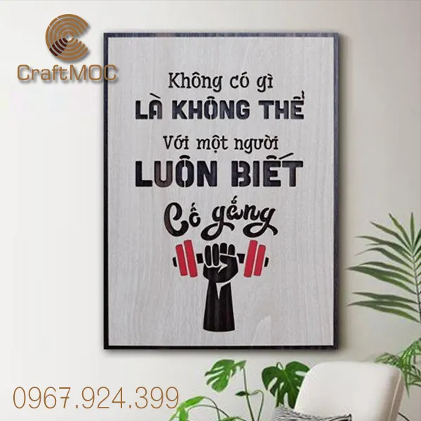 Tranh Gỗ Động Lực 02