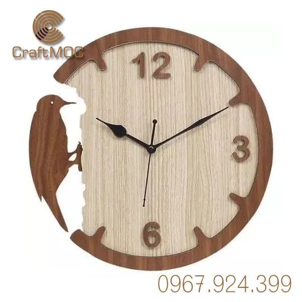 Quà Tặng Đồng Hồ Gỗ Cắt Laser