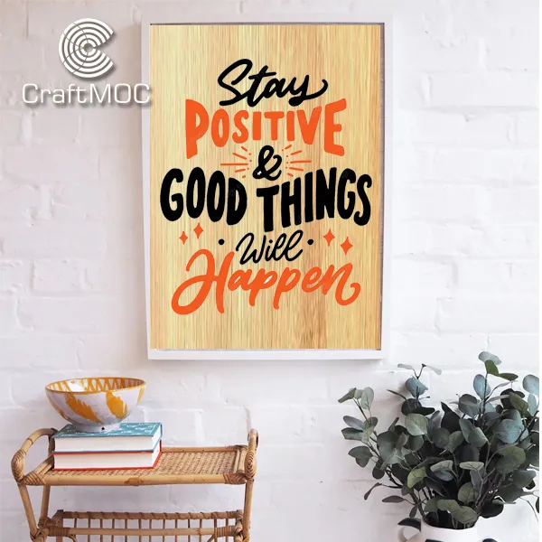 Tranh văn phòng Crafft mộc - 01