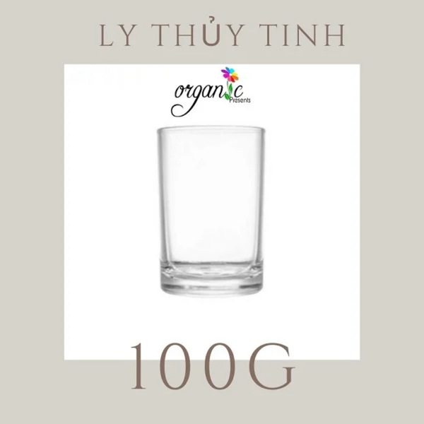 LY THỦY TINH NHỎ ĐỰNG NẾN THƠM 100G